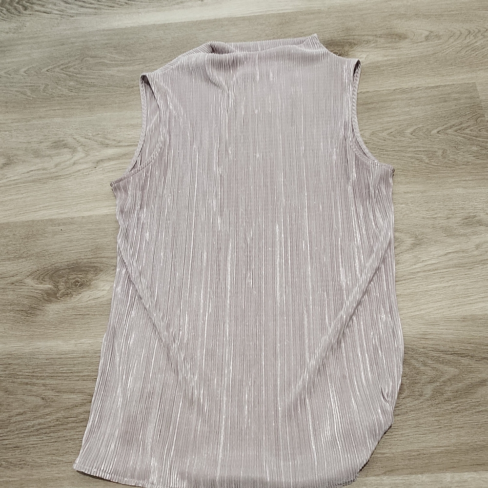 3/$15 Ann Taylor Mockneck Plisse Blouse